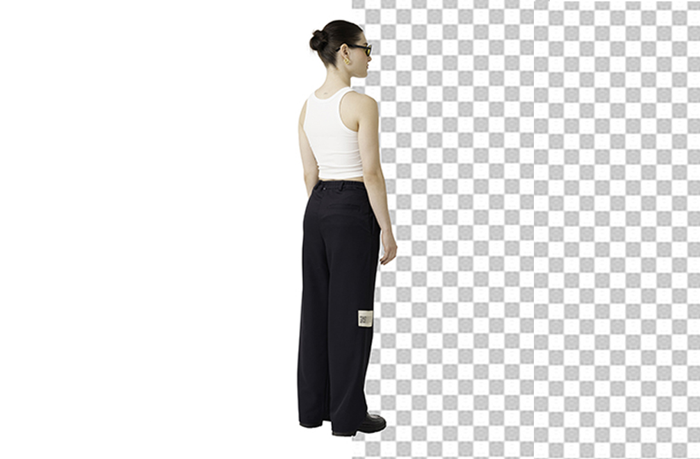 Apparel clipping path and model background removal service