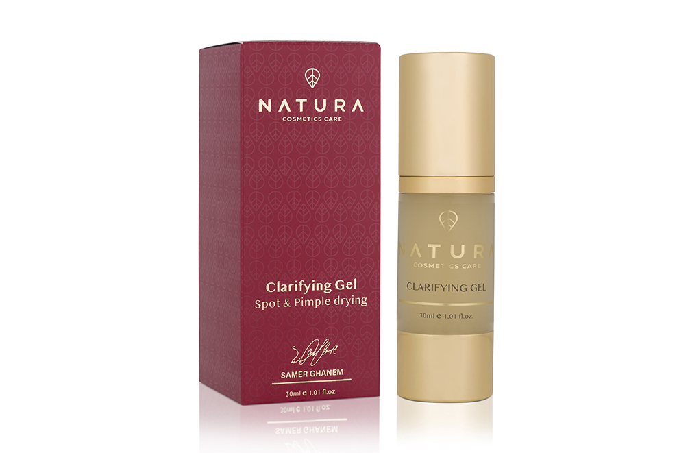 Cosmetics packaging realistic drop shadow and 3D mirror reflection